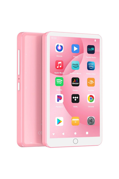 Choice مشغل MP3 وردي اللون بسعة 144 جيجابايت (128 جيجابايت + 16 جيجابايت) مزو...