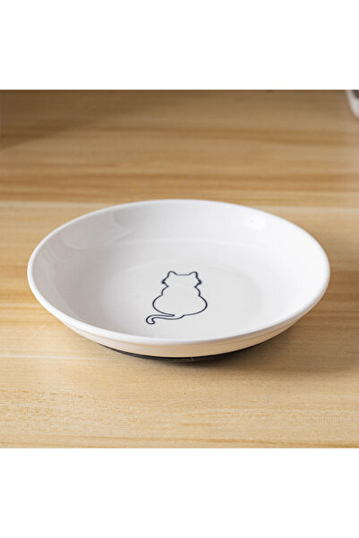 Choice1 وعاء طعام ووجبات خفيفة للقطط من السيراميك A1؛ وسادة سيليكون مانعة للا...