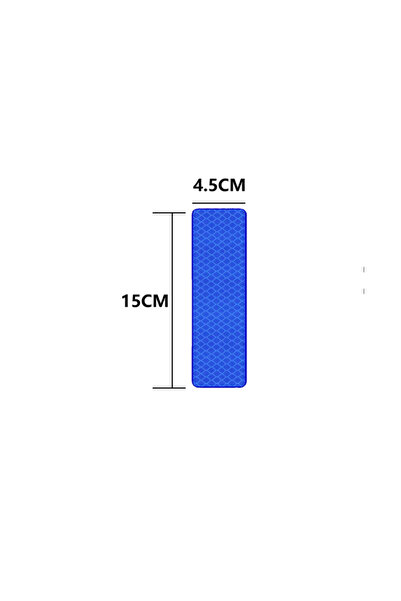 Choice 15X4.5CM Blue 4PCS Reflective Strips Night Safety Warning Motorcycle S...