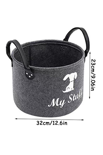 Choice صندوق ألعاب حيوانات أليفة من اللباد، قطعة واحدة، سلة تخزين ألعاب الحيو...