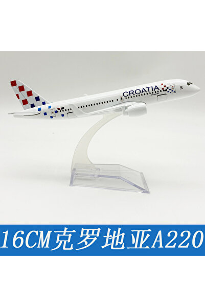 Choice طائرة كرواتيا A220، نموذج طبق الأصل من سبيكة معدنية، طولها 16 سم، تابع...