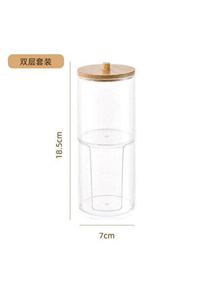 Choice1 1 PCS ONE SIZE style 4 1pcs Cotton Swab Storage Box Acrylic Jar Makeu...