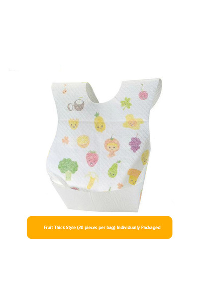 Choice6 fruit alone 20pcs Disposable bib baby saliva napkin children's meal b...