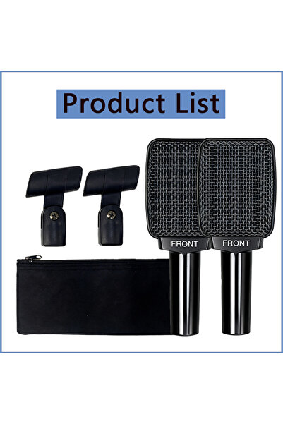 Choice قطعتان من ميكروفونات ديناميكية احترافية 906 بموصل XLR، ميكروفون آلة مو...