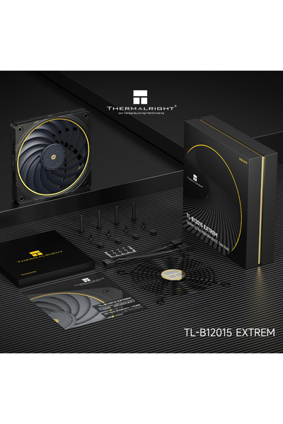 Choice1 مروحة Thermalright TL-B12015 EXTREM رمادية اللون بدون إضاءة RGB، بقطر...