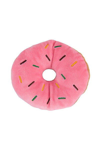 Choice1 Pink Puppy Chewing Toys Soft Dog Donuts Plush Pet Dog Squeaker Sound ...