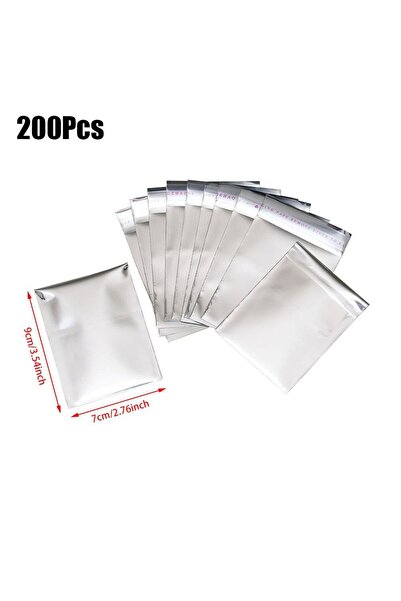 Choice 1 200 قطعة أكياس هدايا ذاتية اللصق من رقائق الألومنيوم 7x9 سم حقيبة صغ...