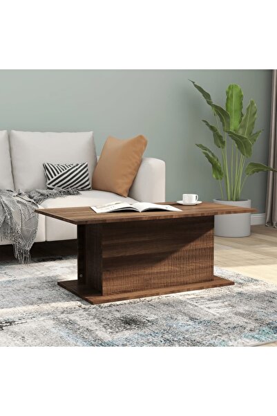 Concept Τραπεζάκι σαλονιού, καφέ δρυς, 102x55,5x40 εκ., μοριοσανίδα