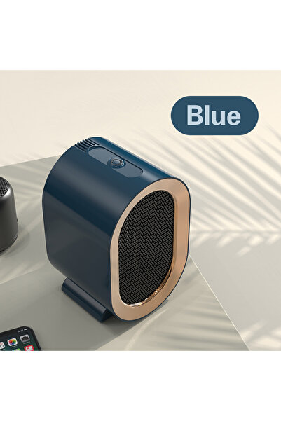 Choice3 قابس أوروبي أزرق، مدفأة كهربائية محمولة جديدة بقوة 1200 واط، مروحة مك...