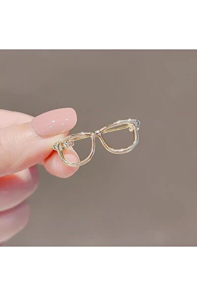 Choice1 Gold Cute Mini Glasses Pin Korean Japanese Style Simple Brooch for Wo...
