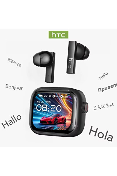 Choice سماعات رأس لاسلكية HTC NE40 سوداء اللون، مزودة بمترجم ذكي بتقنية الذكا...