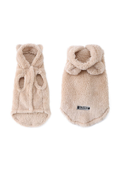 Choice6 S Apricot Soft Pet Hooded Jacket Sweater Winter Warm Fleece Puppy Clo...