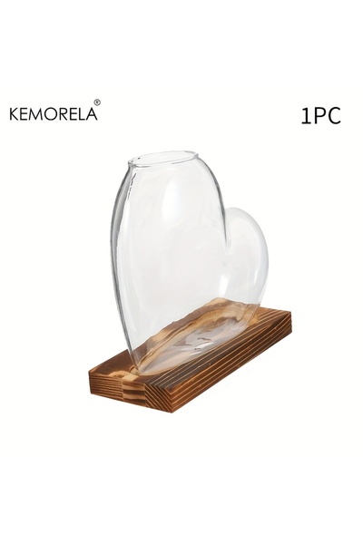 Choice1 قطعة واحدة أو نصف قطعة من مزهرية نباتات الحب، وعاء خشبي شفاف أخضر، من...