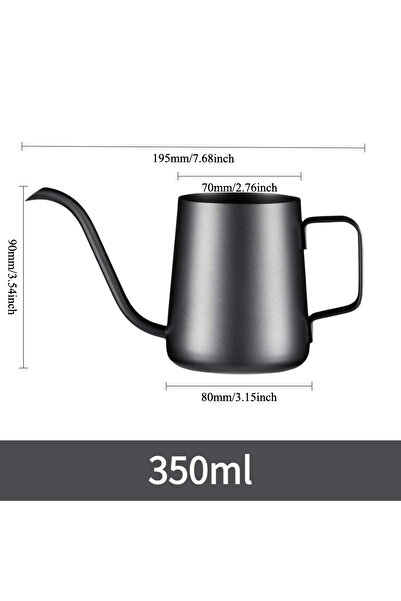 Choice 350ml Pour Over Kettle Gooseneck Spout Coffee Tea Pot 12OZ for Coffee ...