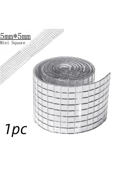 Choice4 4x100 سم فضي، قطعة واحدة أو 1/5 قطع، ملصق مرآة كرة ديسكو، ذاتي اللصق،...