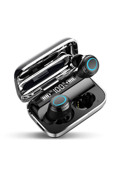 Choice سماعة رأس لاسلكية Soundguru i09 TWS سوداء موديل 2026 مزودة بميكروفون و...