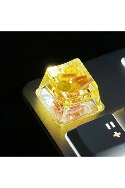 Choice3 أغطية مفاتيح بيج بتصميم فراولة/بطيخ/أفوكادو، سلسلة فواكه شفافة، مصنوع...