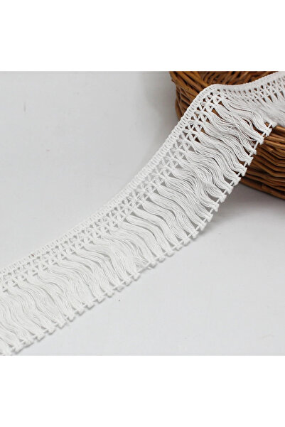 Choice1 3yard White 1/3Yards Cotton Thread Strip Fringe Lace Trim Tassel Wide...