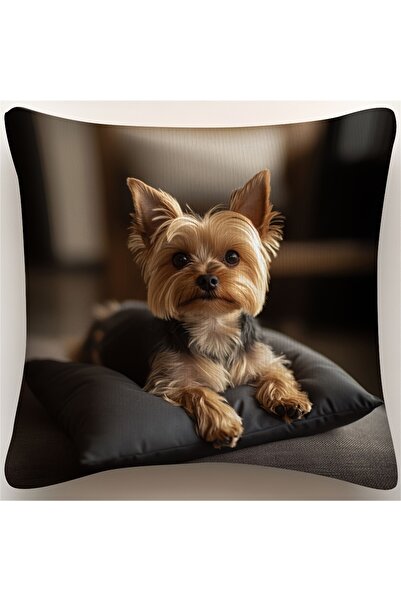 choice2 45X45cm One Side yed1 Vintage Yorkshire Terrier Pillow Cover, 100% Po...