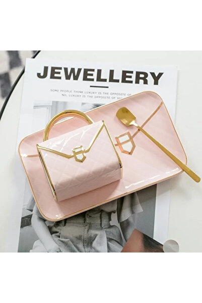 Choice كوب وردي 310 مل، حقيبة قهوة 310 مل، كوب شاي 490 مل على شكل حقيبة، كوب ...