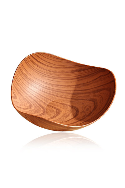 Choice 1Pc Light Brown 1/2/4Pcs Creative Imitation Wood Grain Fruit Plate Des...