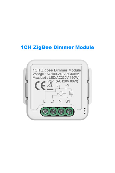 Choice مفتاح تعتيم ذكي أحادي القناة من GIRIER Tuya، وحدة تحكم ZigBee، مرحل قا...