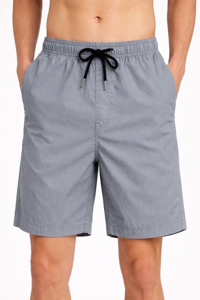 DeKuBaby Pantaloni scurți de baie pentru bărbați, cu talie elastică și buzuna...