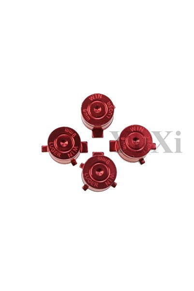 Choice4 غطاء عصا التحكم التناظرية المصنوع من الألومنيوم، طقم أحمر من قطعة واح...