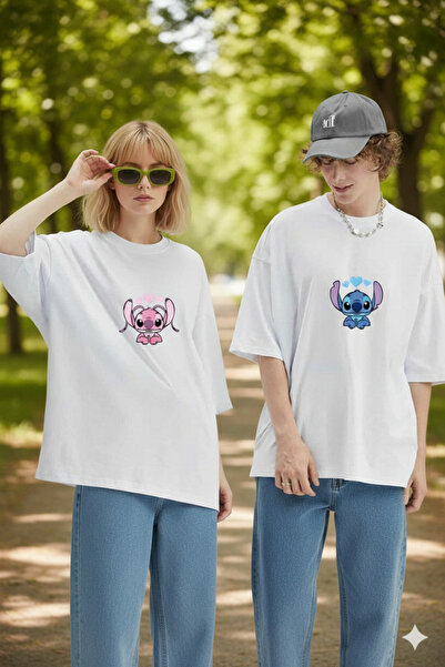 Modaikon Lover Couple Combination Valentine's Day Gift Unisex Summer T-Shirt