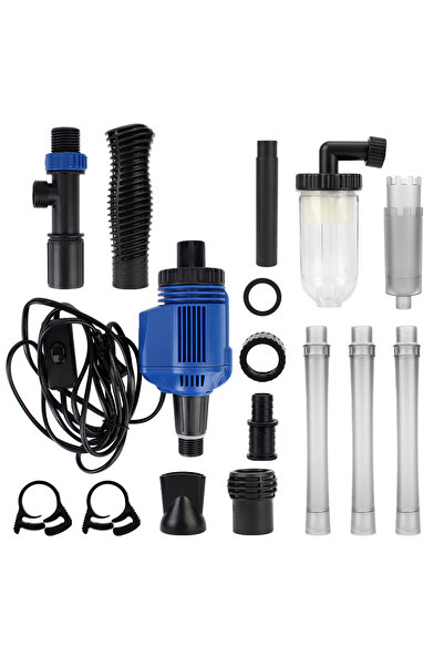 Choice مجموعة واحدة من فلتر شفط كهربائي بمقبس أمريكي، غسالة رمل لحوض السمك، م...