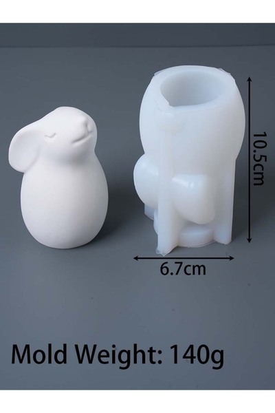 Choice1 L S/M/L Easter Rabbit Silicone Mold Cute 3D Cartoon Bunny Animals Can...
