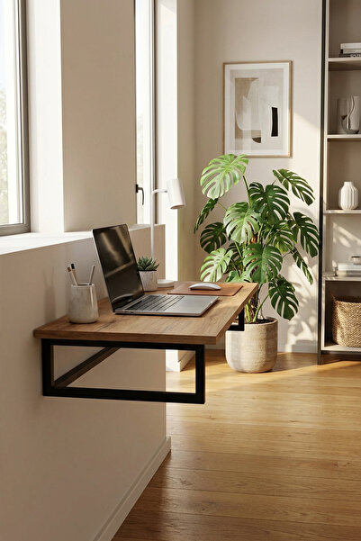 YüceerHome Duvara Monte Katlanabilir Pratik Çalışma Masası Bilgisayar Masası ...