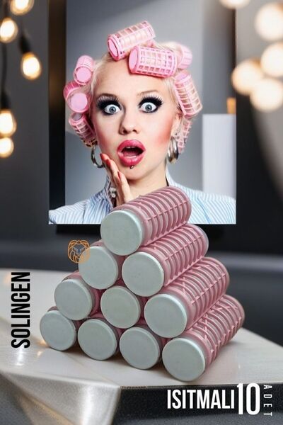 Creatividad Solutions Isıtmalı Sulu Bigudi 2.5 cm 10 Adet Solingen Profession...