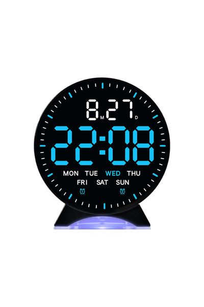 Choice BBL Digital Alarm Clk Week Date Second Hand Display Mood Light Dual Al...