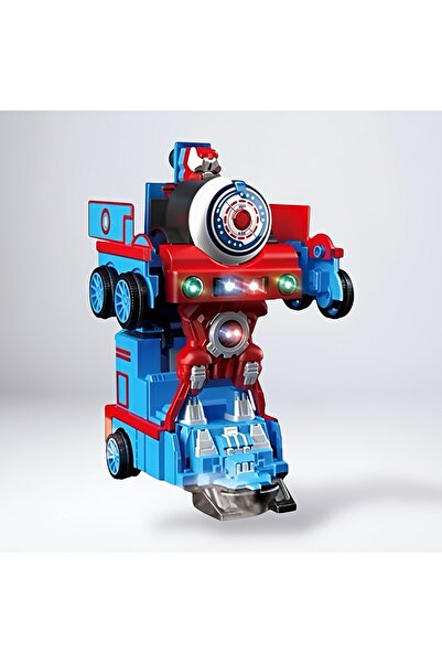 Universul Jucăriilor Tren Robot 2 în 1 cu Transformare Automată, Lumini și Su...