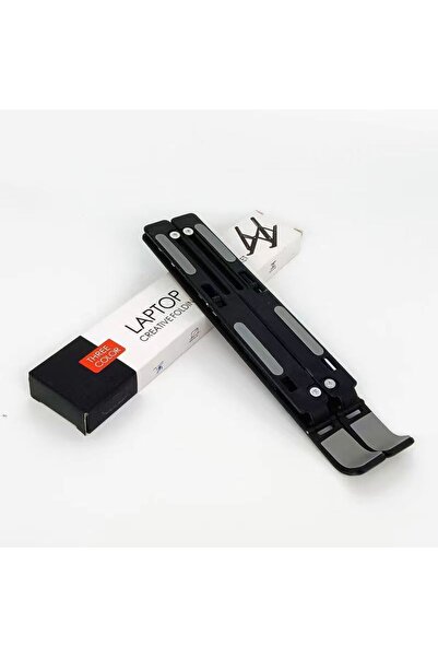 choice2 حامل كمبيوتر محمول قابل للطي قابل للتعديل بسبعة مستويات، أسود اللون، ...