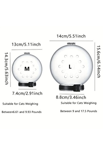 Choice كرة حماية رأس شفافة للقطط، مستلزمات العناية بالحيوانات الأليفة، قناع ق...