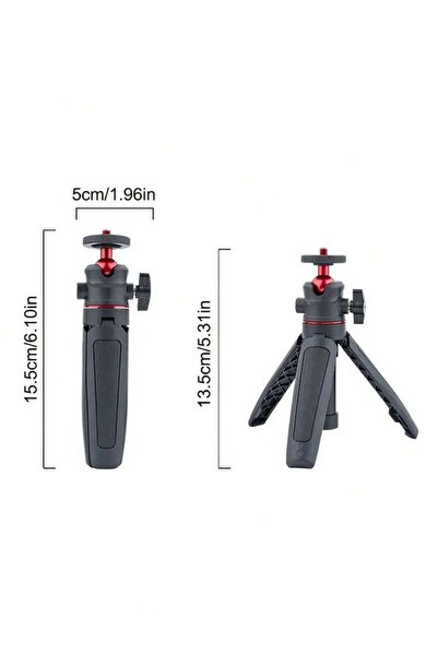 Choice حامل ثلاثي القوائم صغير محمول للهاتف والكاميرا، أسود اللون، قطعة واحدة...