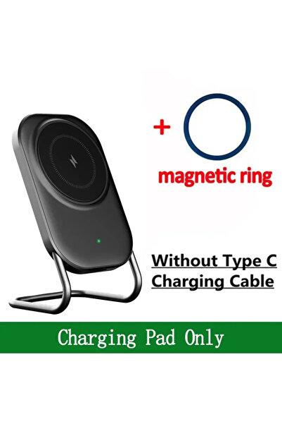 Choice شاحن لاسلكي مغناطيسي مكتبي بدون كابل، حامل هاتف محمول متوافق مع Magsaf...
