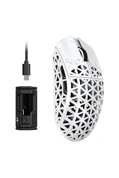 Choice3 ماوس الألعاب اللاسلكي R5 Ultra الأبيض من ATTACK SHARK R5 Ultra المصنو...