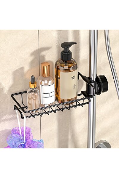 Choice1 black No Drill Adhesive/Insertion Soap Dish & Razor Holder Compatible...