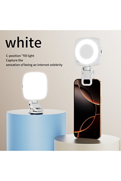 Choice مصباح سيلفي أبيض للهاتف، درجة حرارة اللون من 2700 إلى 6500 كلفن، مصباح...