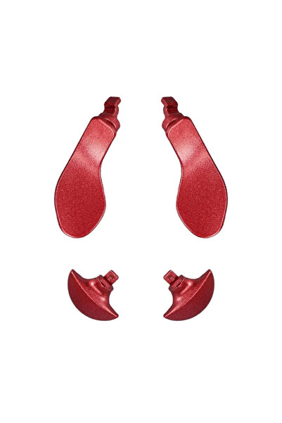 Choice1 غطاء خلفي معدني أحمر من داتا فروج لجهاز تحكم PS5 Edge Elite، أزرار مع...