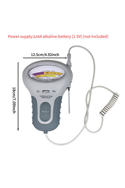 Choice جهاز اختبار جودة المياه 2 في 1 لأحواض السمك (الأس الهيدروجيني والكلورو...