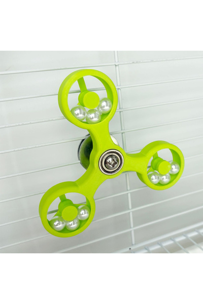 Choice1 green 1PC Interactive Spinning Parrot Spinner Chew Toy with Beads Rot...