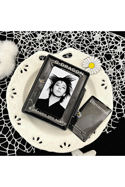 Choice ألبوم GD أسود مزين بزهرة الأقحوان، حامل بطاقات بطاقات صور وألبوم GD، ج...