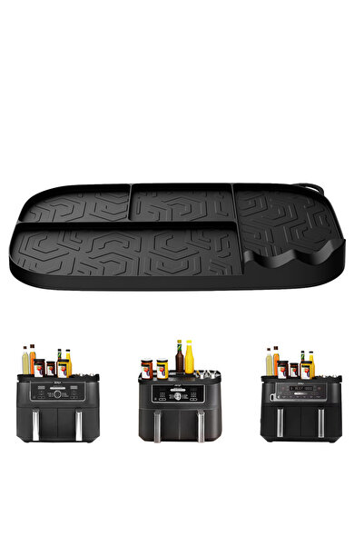 Choice1 M Black Air Fryer Silicone Storage Rack Multifunction Easy Clean Acce...