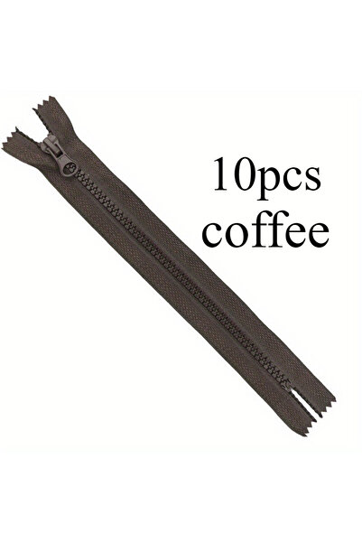 Choice34 5# coffee 30cm 10pcs 5# Resin Closed Tail Zipper Pket Short Zipper L...