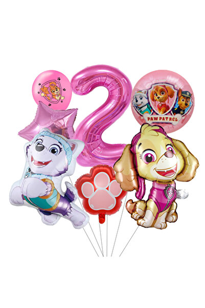 Choice9 PAW PATROL 1PACK 2 7pcs Cartoon PAW Patrol Birthday Decoration Alumin...