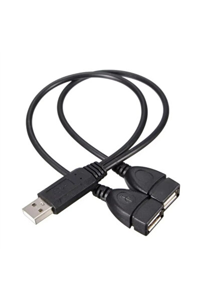 Choice1 30cm black USB 2.0 Extension Cable Splitter Y Cable 1 Male To 2 Femal...